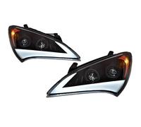 TjOta Faro Fanale Proiettore Per Genesis Coupe 2009-2012 Fari Anteriori A LED Per Auto Stile DRL Proiettore Di Segnale Accessori Per Auto Luce Anteriore Gruppo Fari
