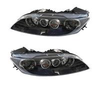 TjOta Faro Fanale Proiettore Per Mazda 6 2003-2015 2 Pezzi Coppia Di Fari Anteriori Paraurti Gruppo Ottico Faro Anteriore Gruppo Fari(2pcs black)