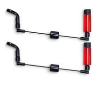 TJR Tackle 2 x Mag Pro Bite Indicatori Swingers con clip magnetica Lenza, braccio corto 12 cm, per la pesca