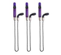 TJR Tackle 3 bobine GTO Indicatori di abboccata per pesca alla carpa, per avvisatori di abboccata e bastoni da (viola)