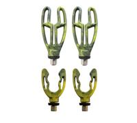 "TJR Tackle Set di 4 Supporti per canne da Pesca in Linea, con Sistema di bloccaggio Anteriore e Impugnatura Posteriore