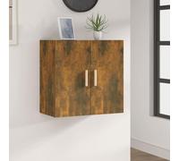 TJROO Armadietto a Muro Credenza Mobiletto Portaoggetti Mobili per Interni per Soggiorno Camera da Letto o a Qualsiasi Altro Spazio Abitativo Design Minimalista Rovere Fumo 60x30x60 cm