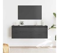TJROO Armadio a Parete Mobile Galleggiante Multifunzionale Armadietto Portaoggetti Arredamento D'interni per Soggiorno Camera da Letto o Cucina Design Elegante e Moderno Grigio 100x30x35 cm