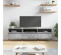 TJROO Mobile Porta TV Grigio Cemento 150x30x44,5cm Legno Multistrato y Ferro Mobile TV Vetrina Mobile con Ante Mobile Televisione Mobiletto TV Armadio TV Consolle TV Mobile Basso con Ante