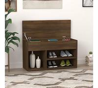 TJROO Scarpiera 80x30x45 cm Mobile Portaoggetti Scarpiera Salvaspazio Mobili per Corridoio Mobile Ausiliario Mobile Armadio Shoe Organizor Legno Multistrato Rovere marrone