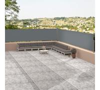TJROO Tenda da Sole 117x1200 cm Tenda a Rullo per Esterno Retrattile Tende da Esterno Laterale Separe Divisorio Esterno Anti UV Impermeabile Antracite Tessuto Avvolgimento Automatico