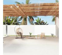 TJROO Tenda da Sole 180x1200 cm Tenda Laterale Avvolgibile Retrattile Tende da Esterno Separe Divisorio Esterno Laterale Tenda da Giardino per Patio Crema Tessuto Avvolgimento Automatico
