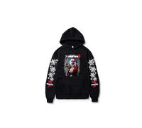 TJYES Felpa con Cappuccio Terrifier 3 Horror Movie Merch Halloween Cosplay Natale Fiocco di Neve Avatar Felpe con Cappuccio Unisex (Black,L)