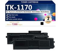 TK-1170 Cartuccia Toner di Ricambio Compatibile per Kyocera ECOSYS M2040dn M2540dn M2640idw Stampante, alta Capacità 7200 Pagine,Black-2 pack