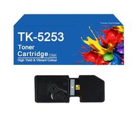 TK-5253 4 cartucce toner a colori compatibili per stampanti Kyocera EcosYs M5521cdn M5521cdw M5021cdn, alta resa 1200 pagine,TK5253-BK