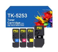 TK-5253 4 cartucce toner a colori compatibili per stampanti Kyocera EcosYs M5521cdn M5521cdw M5021cdn, alta resa 1200 pagine,TK5253-4 Color