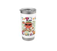 TK è la mia scuola di transizione da ciliegia fragola in jam Bicchiere termico in acciaio inox doppia parete