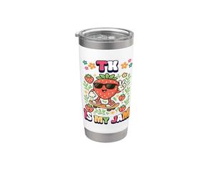 TK è la mia scuola di transizione da ciliegia fragola in jam Bicchiere termico in acciaio inox doppia parete