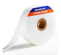 TK Gruppe Nastro con orlo termoadesivo - extra forte - 30 metri e 20 mm - Nastro da stiro per tende e tende - per cuciture & tessuto non tessuto lavabile da stirare - colla per