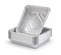 TK Gruppe Timo Klingler - Set di 20 vassoi di scarico in alluminio usa e getta per grigliare - Circa 14 x 19 cm - Vassoio raccogligrasso per barbecue a gas (20 x 900 ml (195 x 152 x 55 mm)