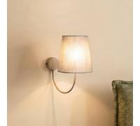 TK Lighting Applique Candi, beige/sabbia, lino, altezza 34 cm, E27 TK Lighting