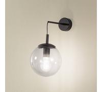 TK Lighting Applique Esme, grigio fumo, altezza 45 cm, vetro, E27 TK Lighting