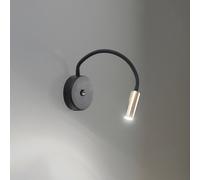 TK Lighting Applique Lagos USB, nero/oro, 27 cm, lampada da lettura, G9 TK Lighting