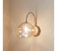 TK Lighting Applique Lava, beige, vetro, altezza 21 cm, G9 TK Lighting