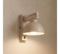 TK Lighting Applique Oslo, color sabbia, metallo, altezza 20 cm, E27 TK Lighting
