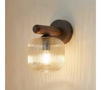 TK Lighting Applique Salvia, marrone/cognac, vetro, altezza 20 cm, E14 TK Lighting