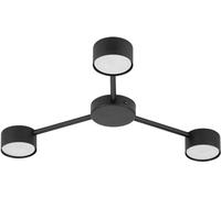 TK Lighting Avia Black lampada da soffitto 3x10 W nero 4689