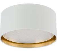 TK Lighting Plafoniera Bilbao, bianco/oro, Ø 45 cm TK Lighting