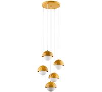 TK Lighting Bono lampada sospesa 5x8 W giallo 10268