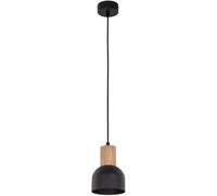 TK Lighting Cairo lampada sospesa 1x15 W nero-legno 4894
