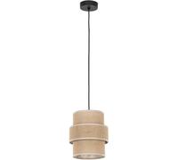 TK Lighting Calisto lampada sospesa 1x15 W nero-beige 5401