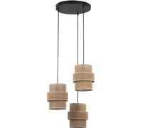 TK Lighting Calisto lampada sospesa 3x15 W beige 6098