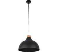 TK Lighting Cap lampada sospesa 1x15 W nero-legno 2071