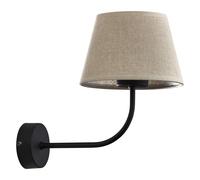 TK Lighting Chicago lampada da parete 1x15 W nero-juta naturale 4186