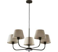 TK Lighting Chicago lampada sospesa 5x60 W nero 3989