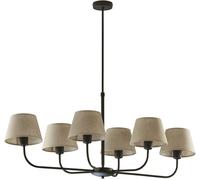 TK Lighting Chicago lampada sospesa 6x60 W nero 3999