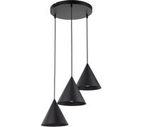 TK Lighting Cono lampada sospesa 3x15 W nero 10067