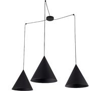 TK Lighting Cono lampada sospesa 3x15 W nero 6629