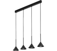 TK Lighting Cono lampada sospesa 4x10 W nero 10305