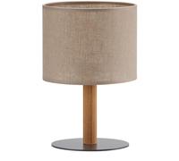 TK Lighting Deva Nature lampada da tavolo 1x15 W nero-grigio-legno-beige 5192