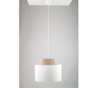 TK Lighting Duo lampada sospesa 1x15 W bianco 1856