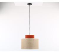 TK Lighting Duo lampada sospesa 1x15 W nero-arancione 3227