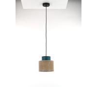 TK Lighting Duo lampada sospesa 1x15 W nero-verde 3257