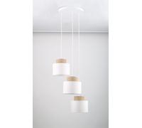 TK Lighting Duo lampada sospesa 3x15 W bianco 2594