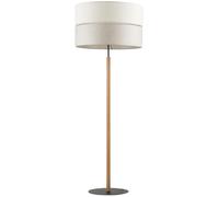 TK Lighting Eco lampada da terra 1x15 W nero-grigio-legno-beige 5597