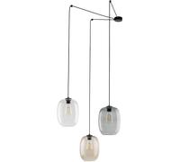 TK Lighting Elio lampada sospesa 3x15 W nero 5972