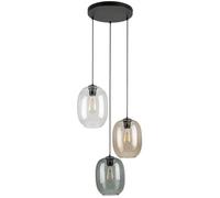 TK Lighting Elio lampada sospesa 3x15 W nero 5973