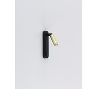 TK Lighting Enza lampada da parete 1x6 W nero-oro 6623