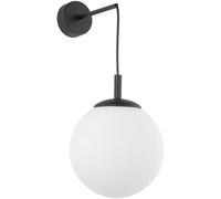 TK Lighting Esme lampada da parete 1x15 W nero 5388