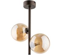 TK Lighting Esme lampada da soffitto 2x6 W marrone 4528