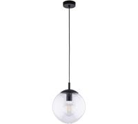 TK Lighting Esme lampada sospesa 1x15 W nero-trasparente 3266